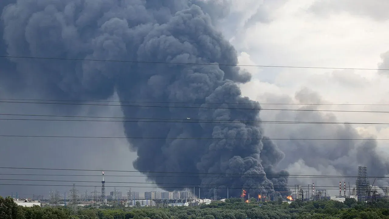 Smoke billowing from Moscow oil refinery after Ukrainian drone strike