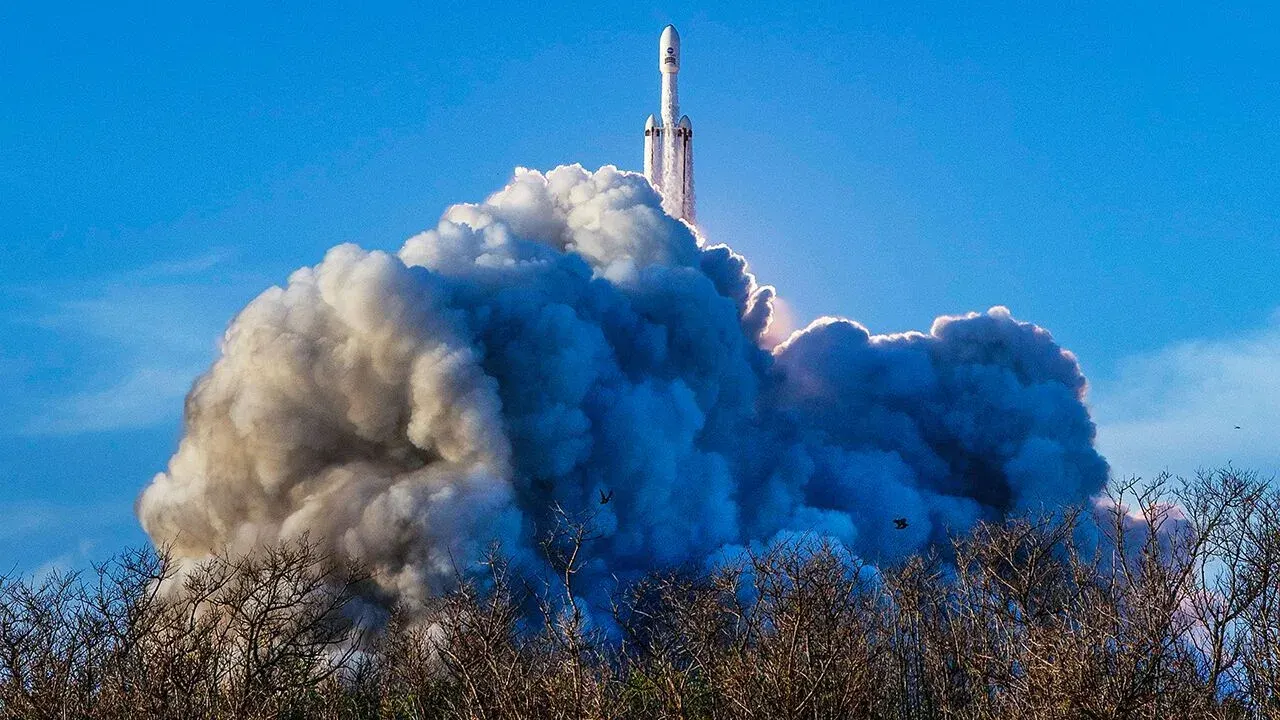 Falcon Heavy lifting NASA's Roman observatory toward deep space