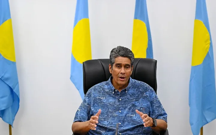 President of Palau Surangel Whipps Jr photographed at an official engagement