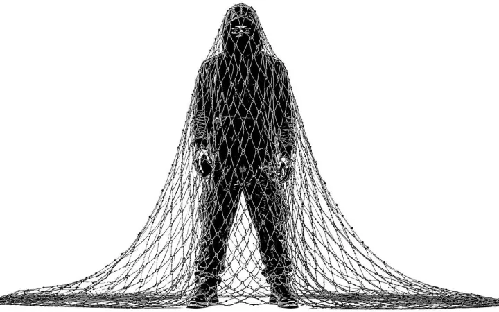 Hooded phone thief on an e-bike caught in a police net in London
