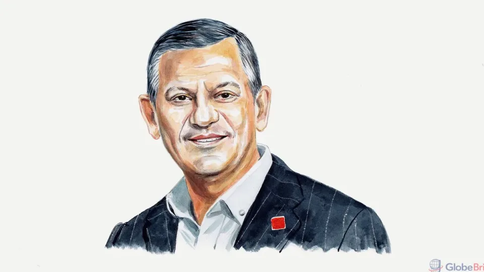 Illustration of Ozgur Ozel, leader of Turkey's opposition Republican People's Party
