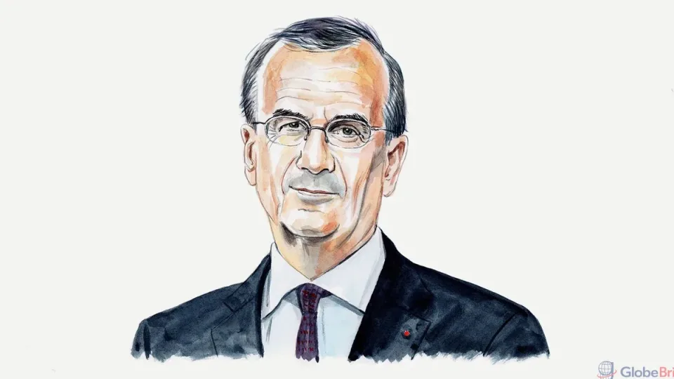 Portrait illustration of François Villeroy de Galhau