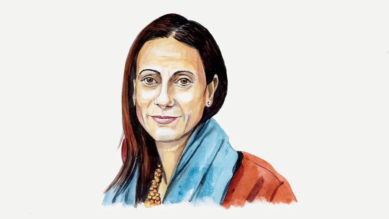 Illustrated portrait of Nathalie Tocci on whether Europeans would fight