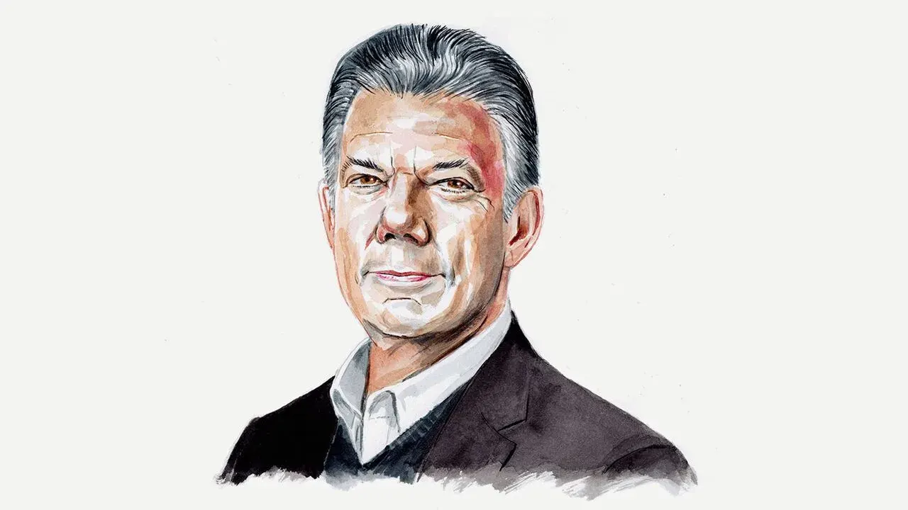 Illustrated portrait for Colombia run-off essay