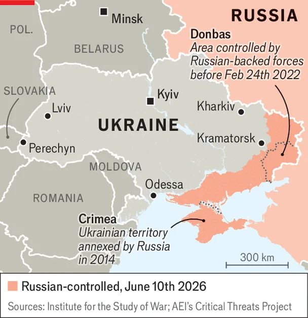 Map of the Kramatorsk to Perechyn industrial move