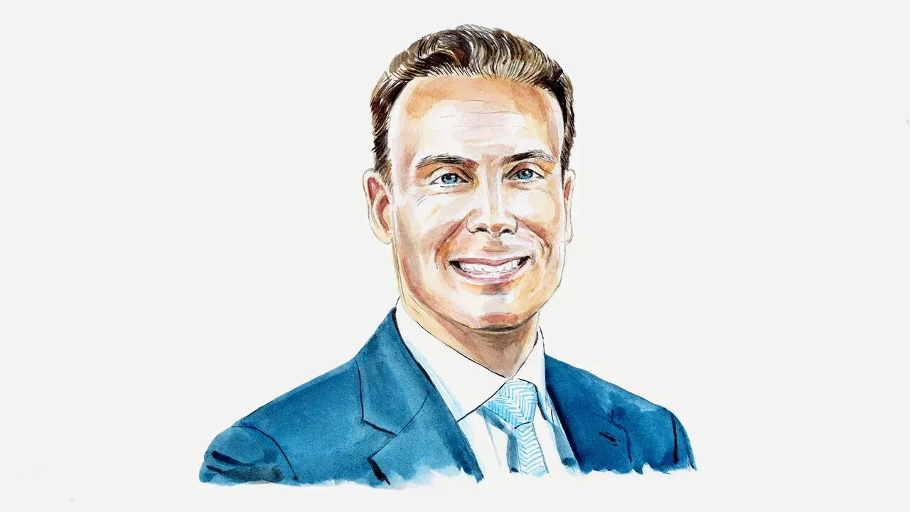 Illustrated portrait of Michael Selig, chair of the Commodity Futures Trading Commission