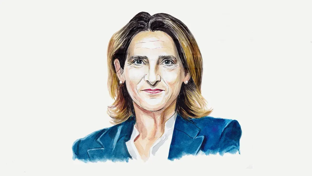 Illustrated portrait of Teresa Ribera