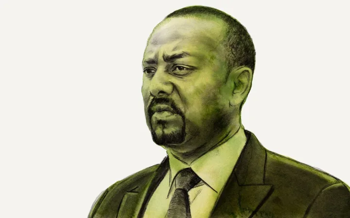 Portrait of Abiy Ahmed.