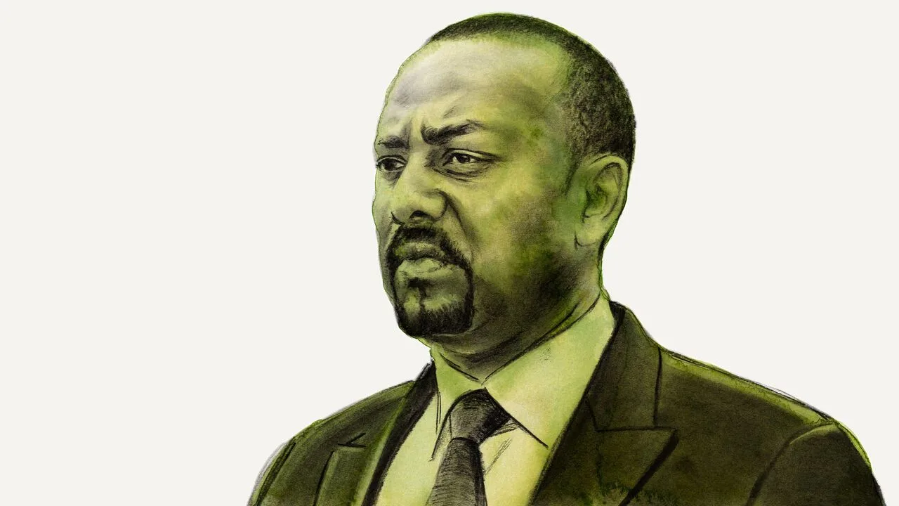 Portrait of Abiy Ahmed, prime minister of Ethiopia