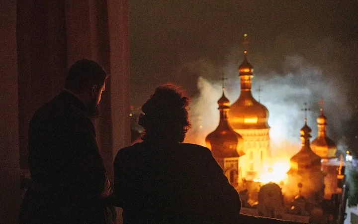 Dormition Cathedral at Kyiv-Pechersk Lavra damaged by Russian missile and drone barrage