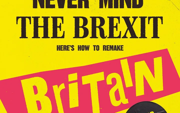 Bold yellow cover reads "Never Mind the Brexit, Here's How to Remake Britain."