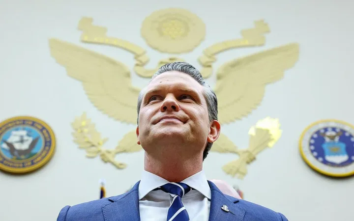 Portrait of US Secretary of War Pete Hegseth