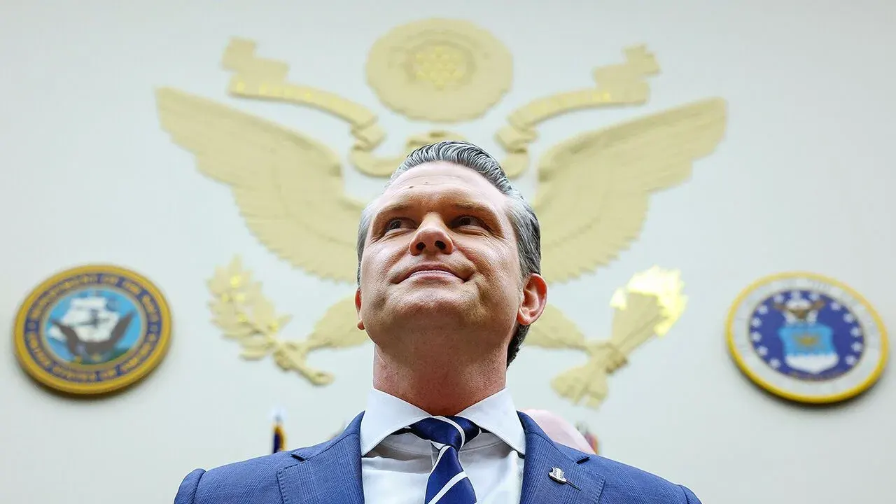 Portrait of US Secretary of War Pete Hegseth