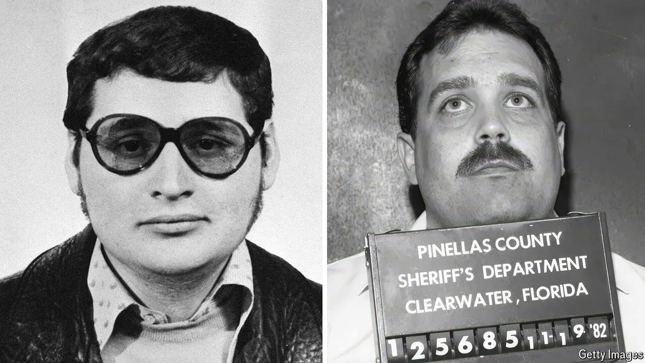 Mugshots of Ilich Ramírez Sánchez, known as Carlos the Jackal (left), and Paul Skalnik (right)